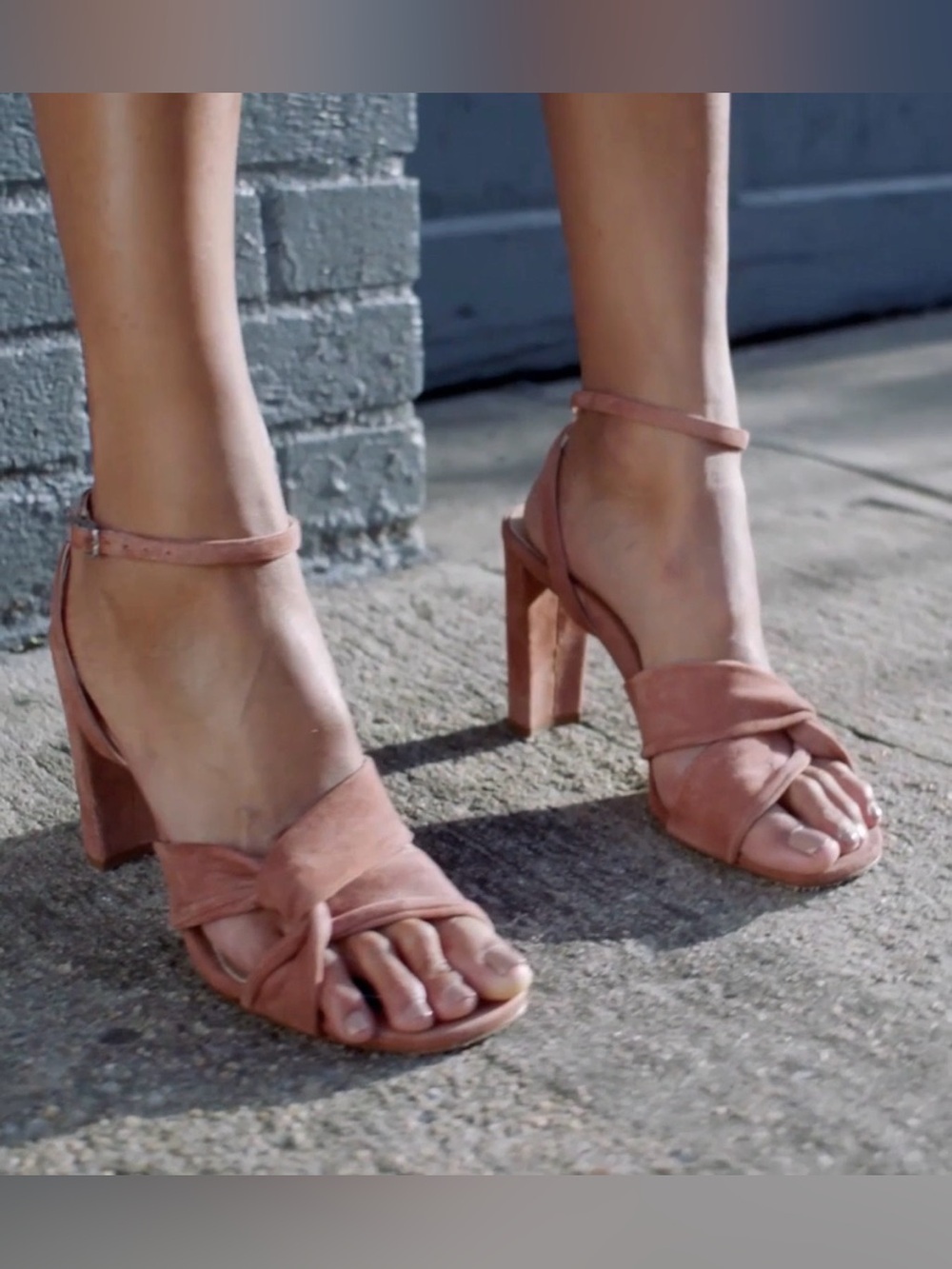 Inez Isabel Heels in Clay Pink Suede size 8